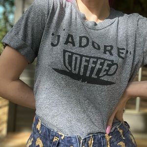 Anthropologie Sol Angeles J’adore coffee t-shirt
